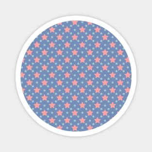 Adana | Pink and Blue Stars Pattern Magnet